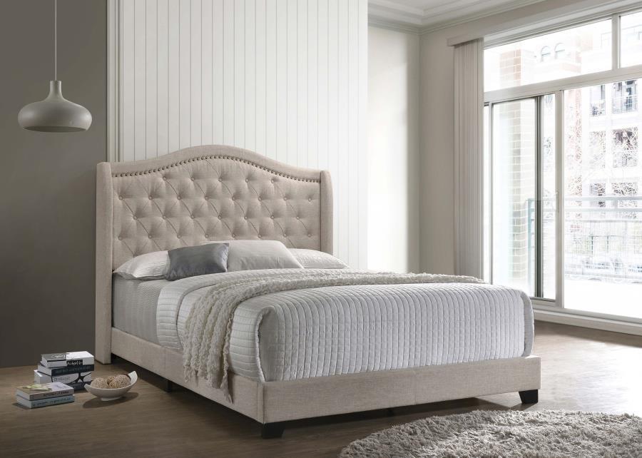 Coaster Fine Furniture Sonoma - Upholstered Wingback Bed | Meri Furniture