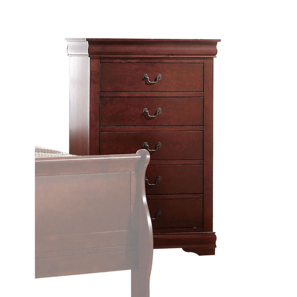 ACME Bring casual elegance into your home with the Louis Phillipe chest. This chest is a piece that offers any bedroom a sophisticated look. | Meri Furniture