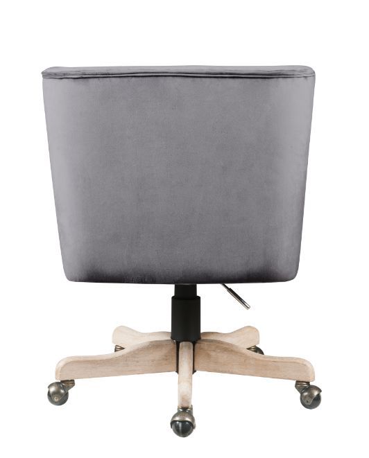 ACME Cliasca - Office Chair - Gray Velvet | Meri Furniture
