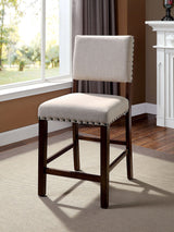 Furniture of America Glenbrook - Counter Height Chair (Set of 2) - Brown Cherry | Meri Furniture