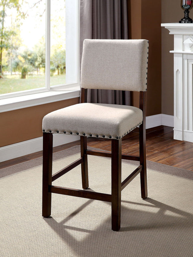 Furniture of America Glenbrook - Counter Height Chair (Set of 2) - Brown Cherry | Meri Furniture