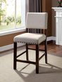 Furniture of America Glenbrook - Counter Height Chair (Set of 2) - Brown Cherry | Meri Furniture
