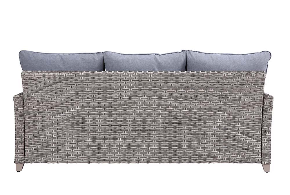 ACME Greeley - Patio Set - Gray Fabric & Gray Finish | Meri Furniture