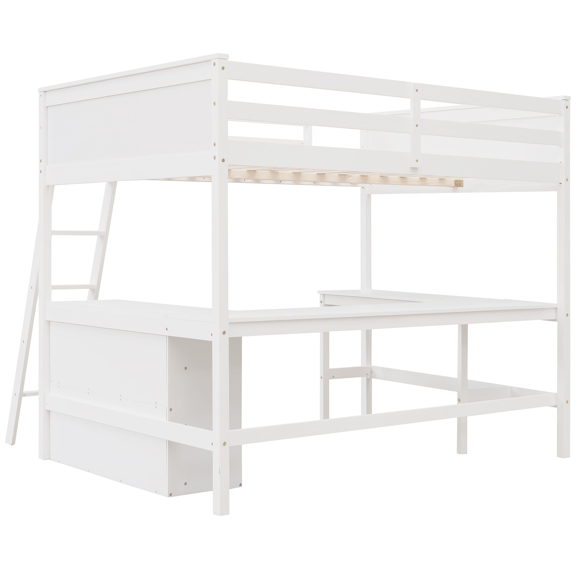 Loft Bed With Shelves With Desk