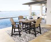 Signature Design by Ashley® Fairen Trail - Black / Driftwood - 5 Pc. - Counter Dining Set | Meri Furniture