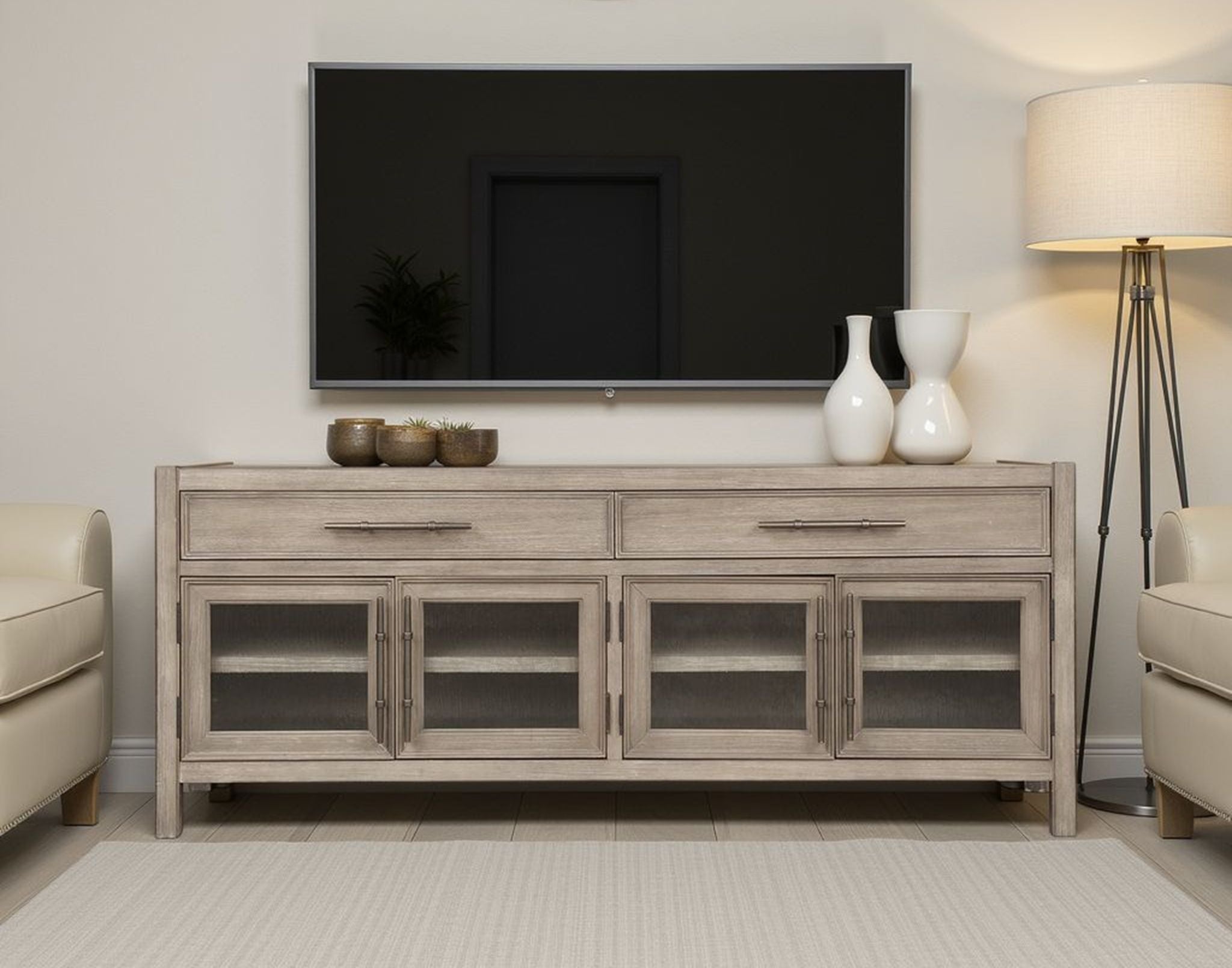 Cypress Lane - TV Stand Console - White Oak