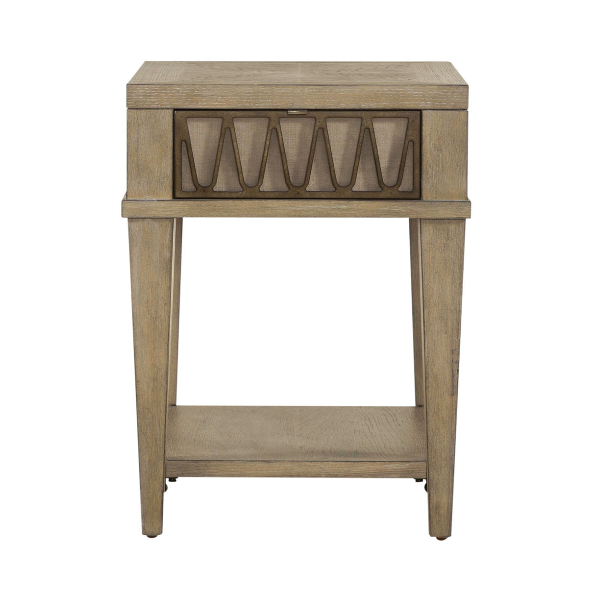 Liberty Furniture Devonshire - Chair Side Table - Weathered Sandstone | Meri Furniture