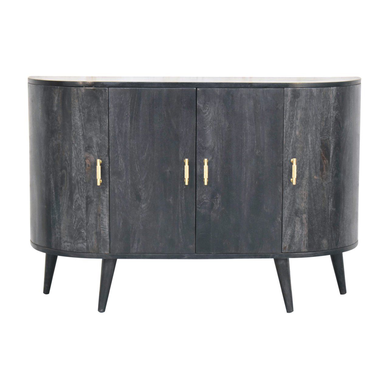 Quad - T Bar Cabinet - Ash Black