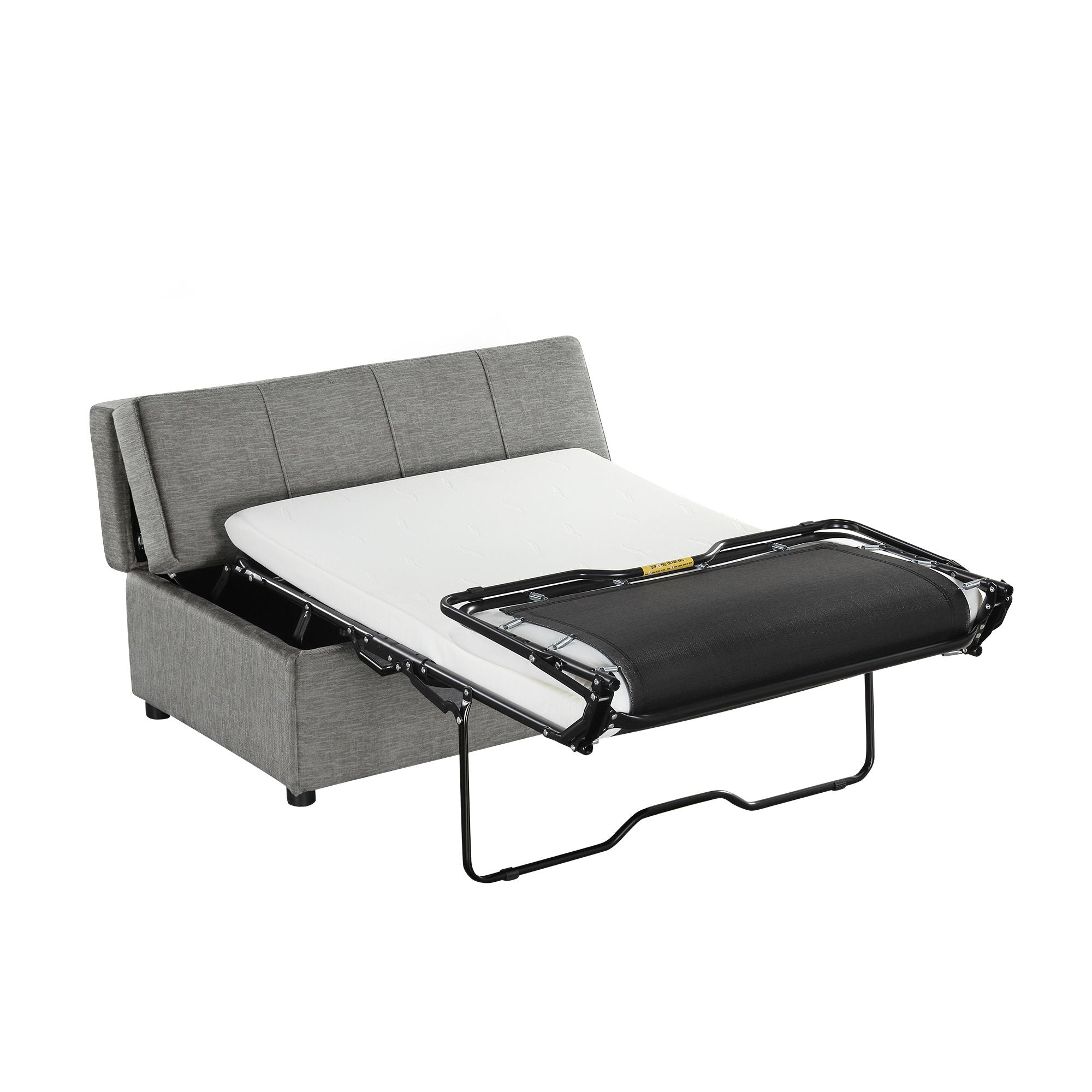 Twin Size Folding Ottoman Sleeper Bed With Mattress Convertible Guest Bed