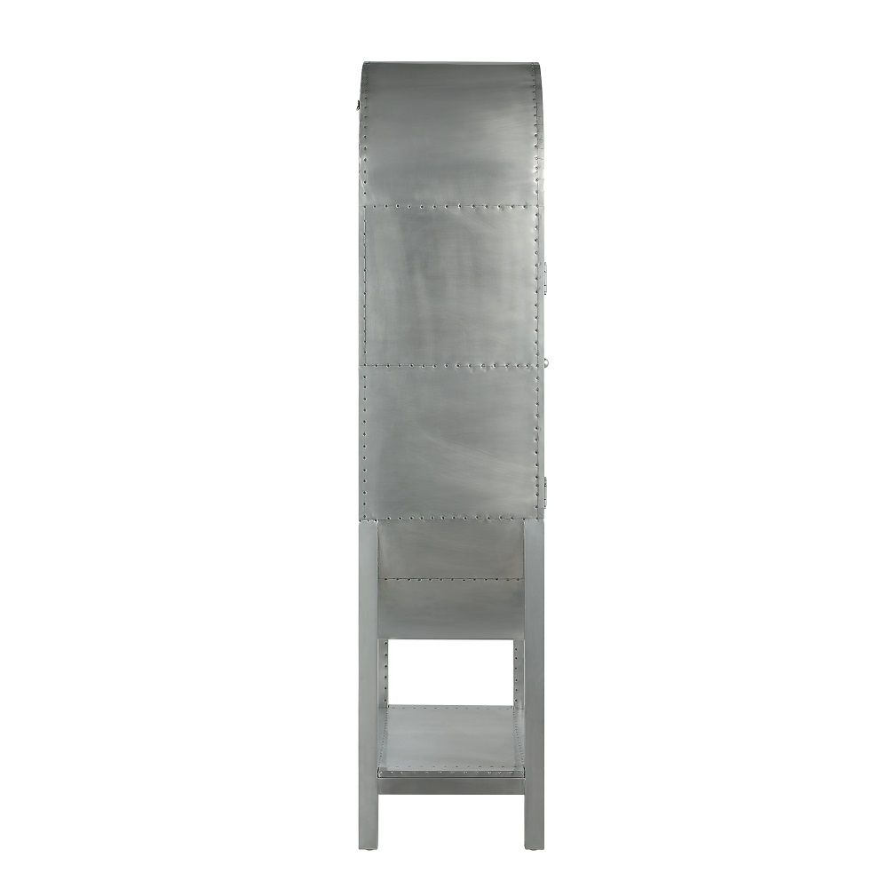 ACME Ogden - Bookcase - Aluminum | Meri Furniture