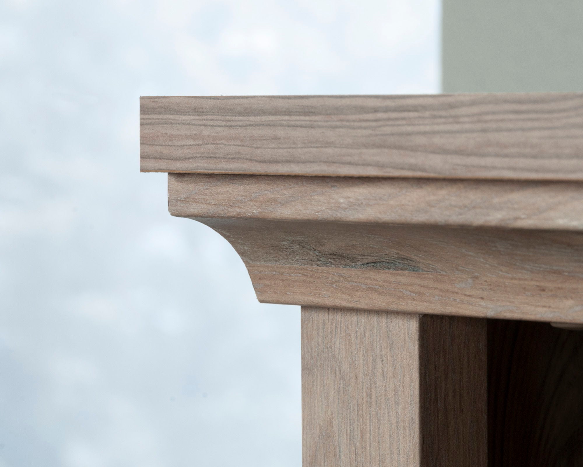 5-Shelf Bookcase with Doors in Laurel Oak