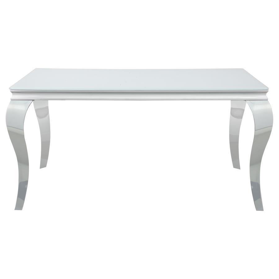 Coaster Fine Furniture Carone - Rectangular Glass Dining Set | Meri Furniture