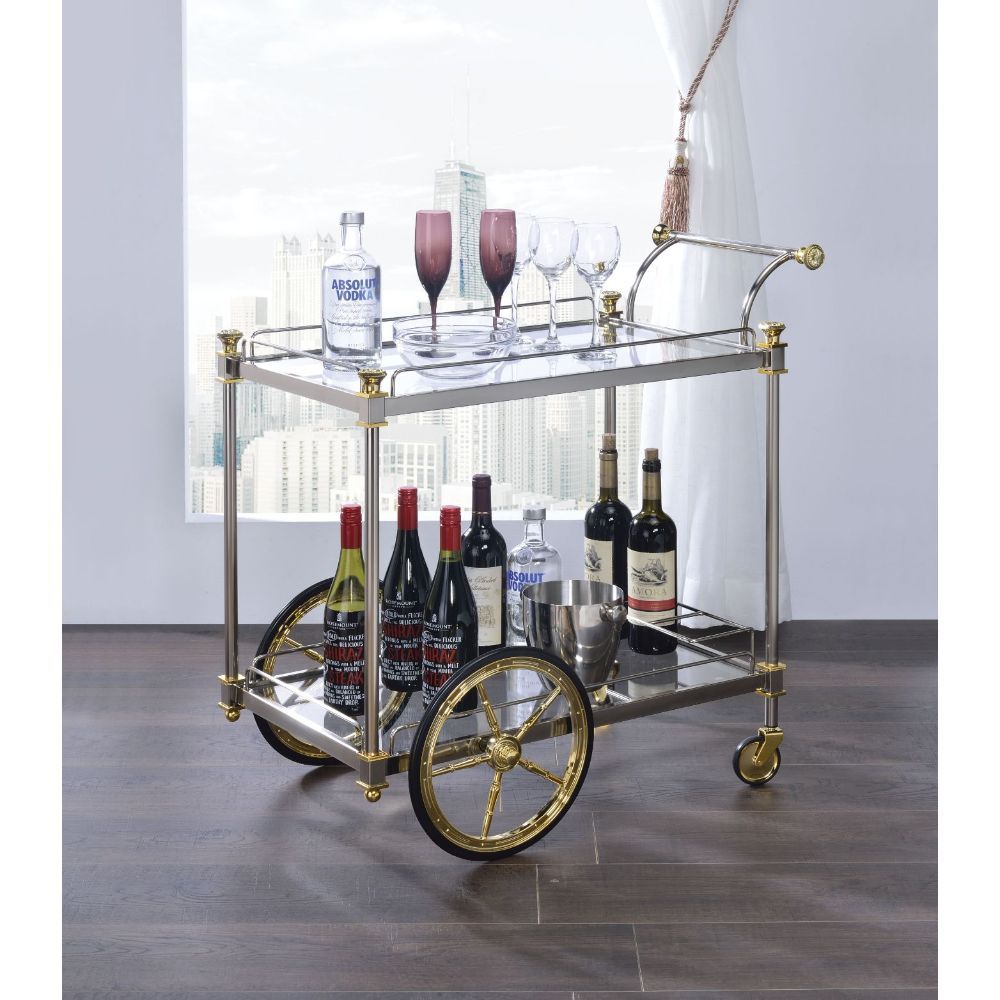 ACME Cyrus - Serving Cart | Meri Furniture