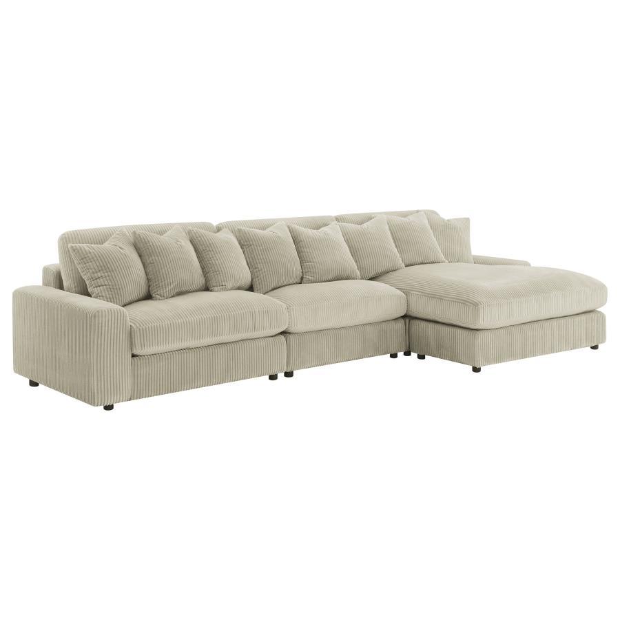Coaster Fine Furniture Blaine - Reversible Upholstered Chaise Sectional Sofa | Meri Furniture