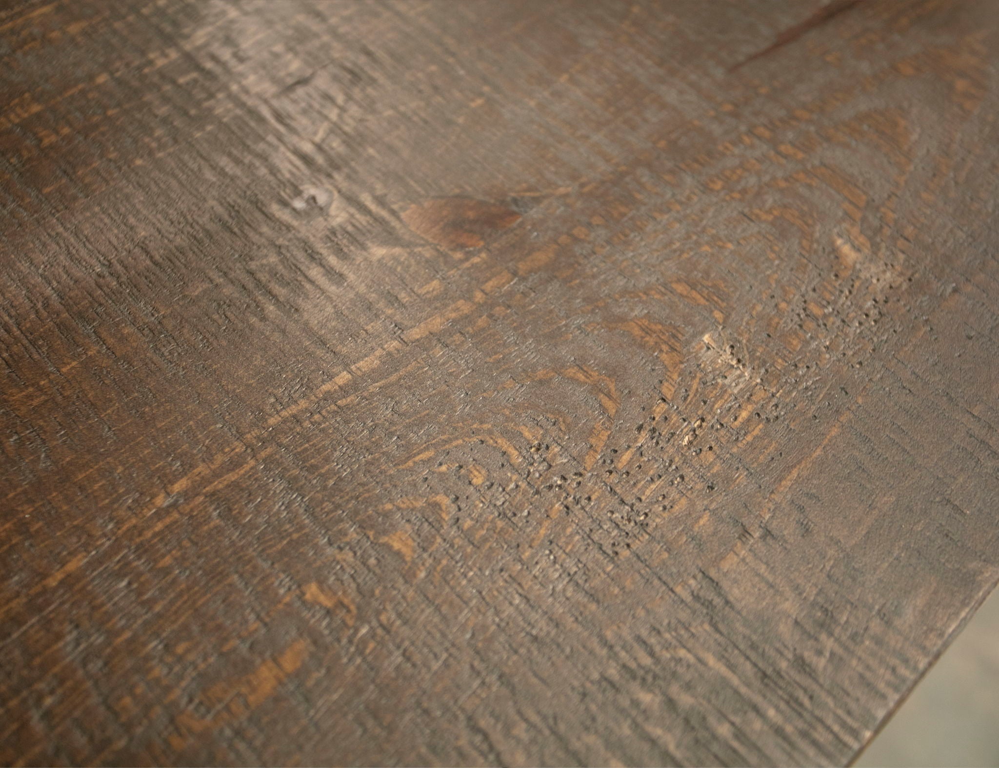 Pueblo - TV Stand / Console / Wall Unit - Antiqued White / Brown