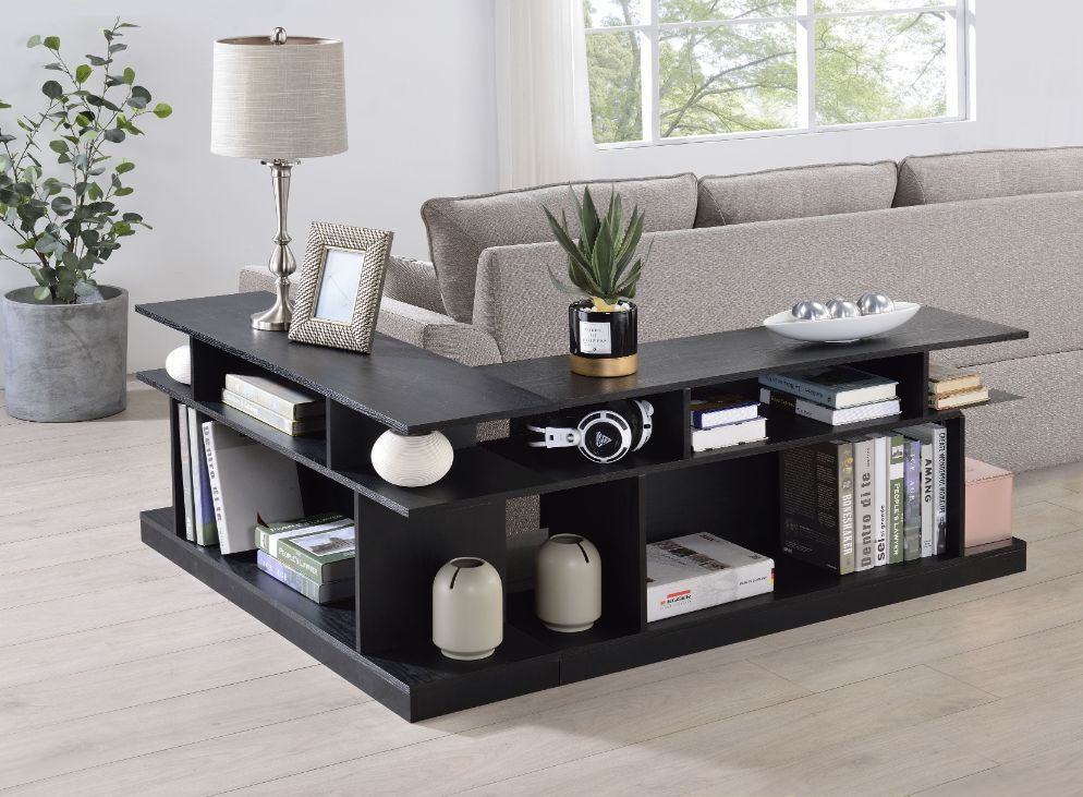 ACME Sollix - Accent Table - Black Finish | Meri Furniture
