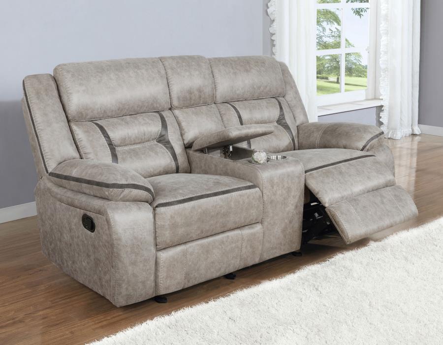 Coaster Fine Furniture Greer - Upholstered Motion Reclining Loveseat | Meri Furniture