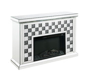 ACME Noralie - Fireplace - Mirrored | Meri Furniture