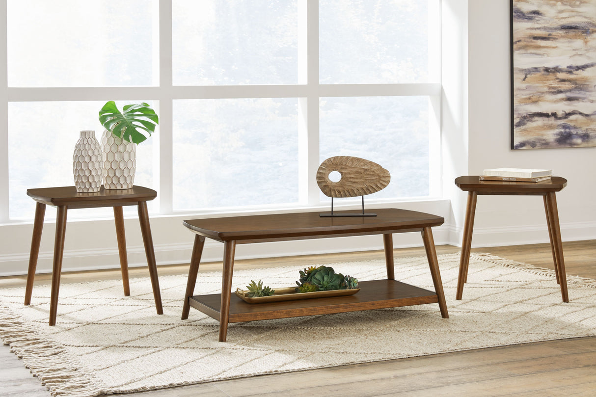 Signature Design by Ashley® Lyncott - Brown - Occasional Table Set (Set of 3) | Meri Furniture