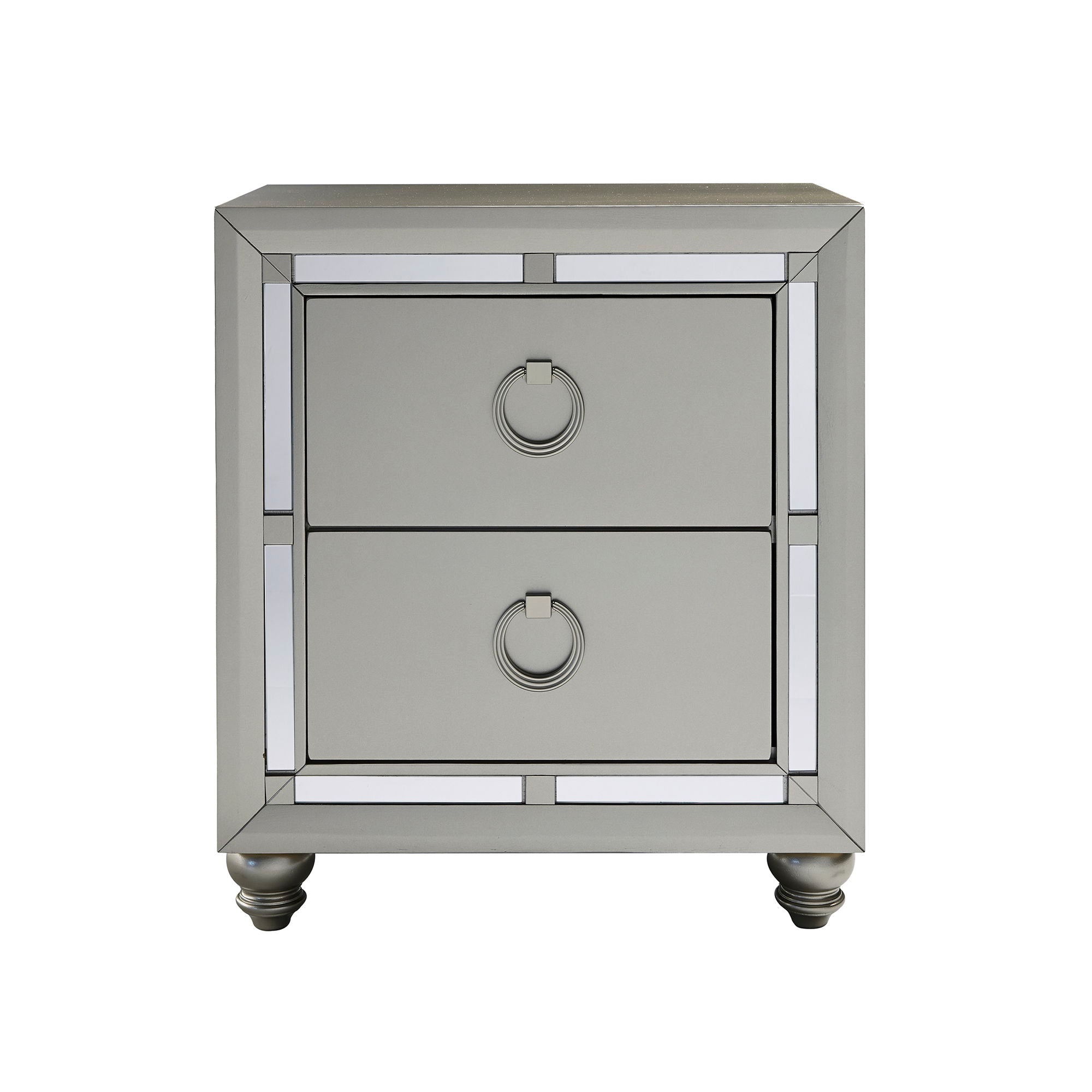 Chloe - Nightstand - Gemstone Silver