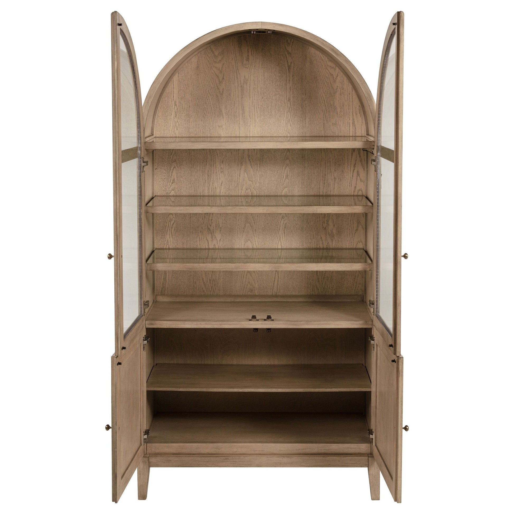 Coaster Fine Furniture Kailani - 4-Door Cane Dining Vitrine Display Cabinet - Beige Oak | Meri Furniture