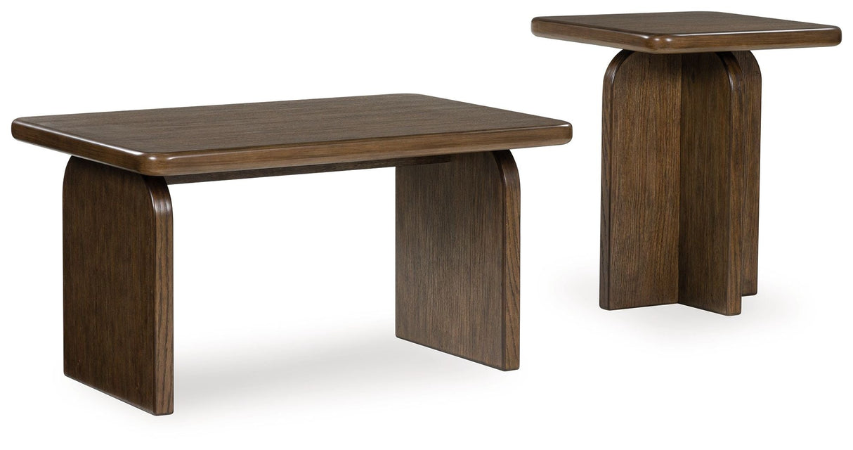 Signature Design by Ashley® Shawbeck - Medium Brown - Occasional Table Set (Set of 2) | Meri Furniture