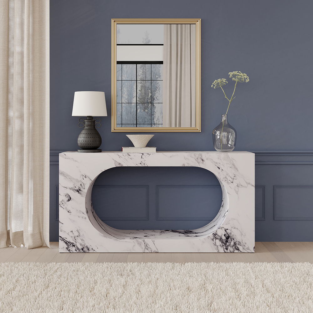 ACME Fritzy - Console Table - White | Meri Furniture