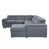 Hanley - Sectional Sofa - Gray Fabric