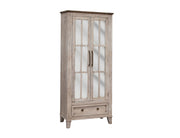 International Furniture Direct Sahara - Cabinet - Light Cream / Brown Caramel | Meri Furniture