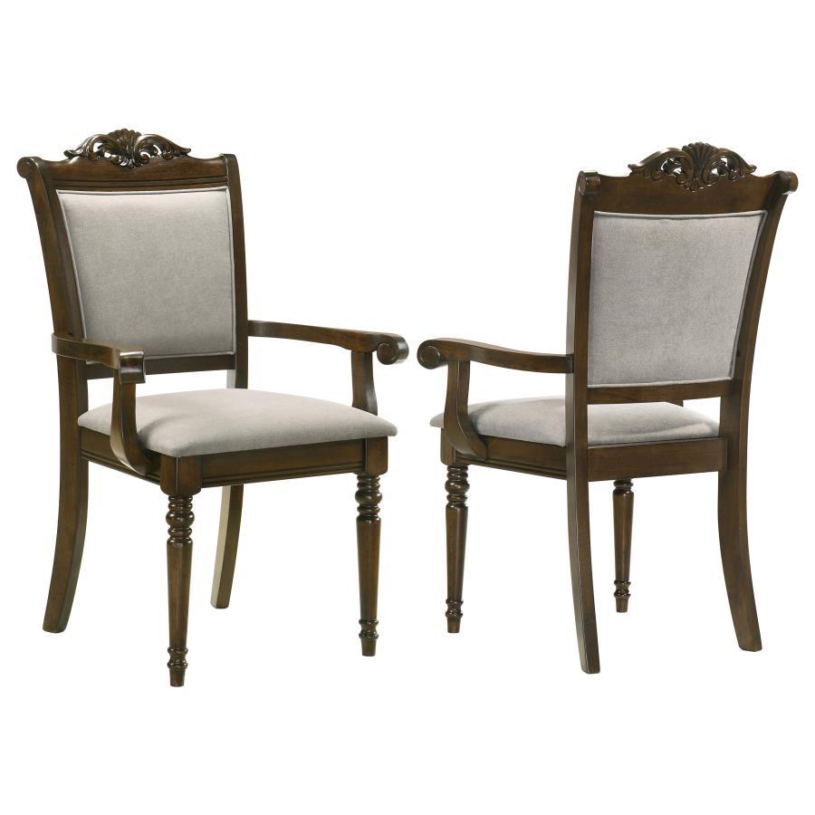 Coaster Fine Furniture Willowbrook - Wood Dining Arm Chair (Set of 2) - Chestnut | Meri Furniture