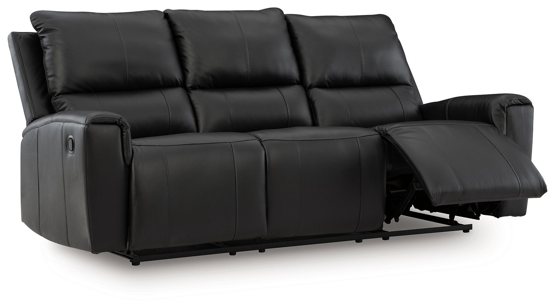 Glossmore - Reclining Sofa - Black
