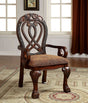 Furniture of America Wyndmere - Arm Chair (Set of 2) - Cherry | Meri Furniture