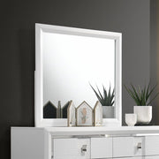 ACME Elain - Mirror - White | Meri Furniture