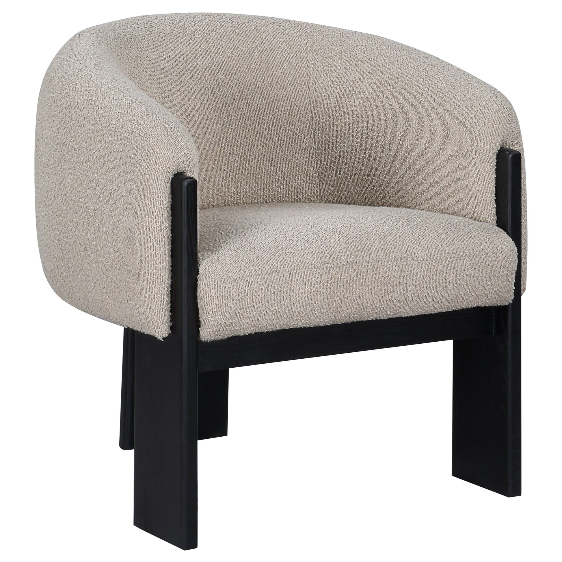 Coaster Fine Furniture Valdez - Boucle Upholstered Barrel Back Accent Chair | Meri Furniture