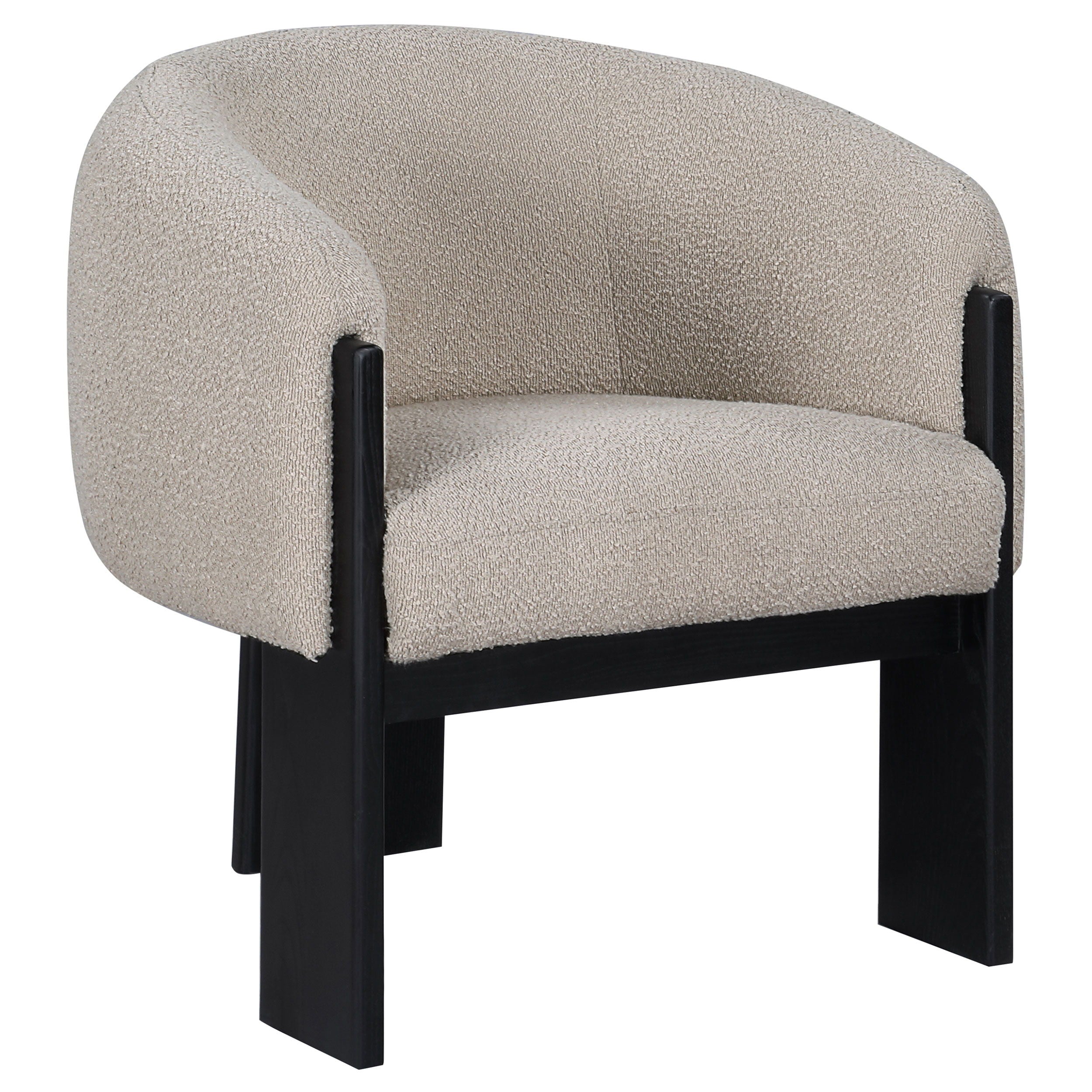 Coaster Fine Furniture Valdez - Boucle Upholstered Barrel Back Accent Chair | Meri Furniture