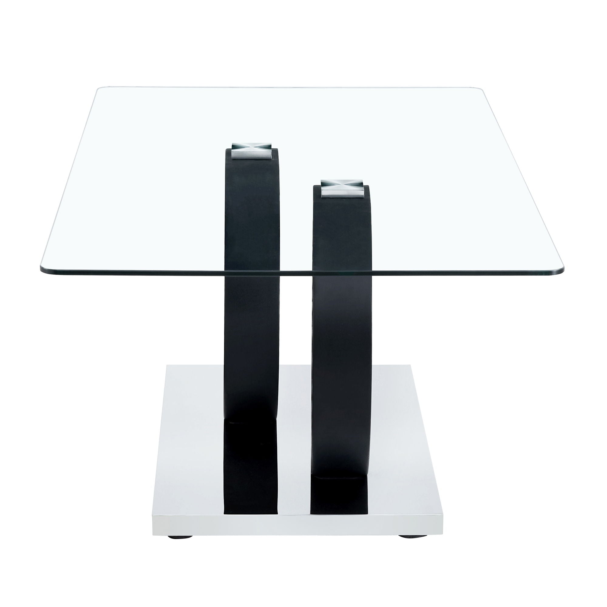 Contemporary Style Glass Top Coffee Table