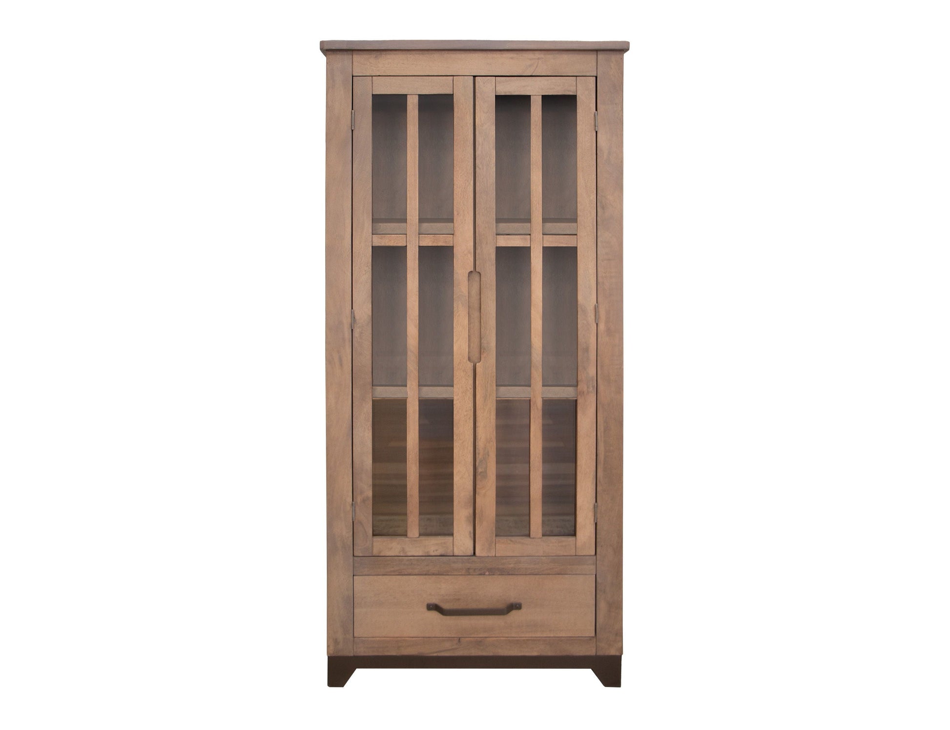 International Furniture Direct Natural Parota - Cabinet - Brown Cappuccino | Meri Furniture