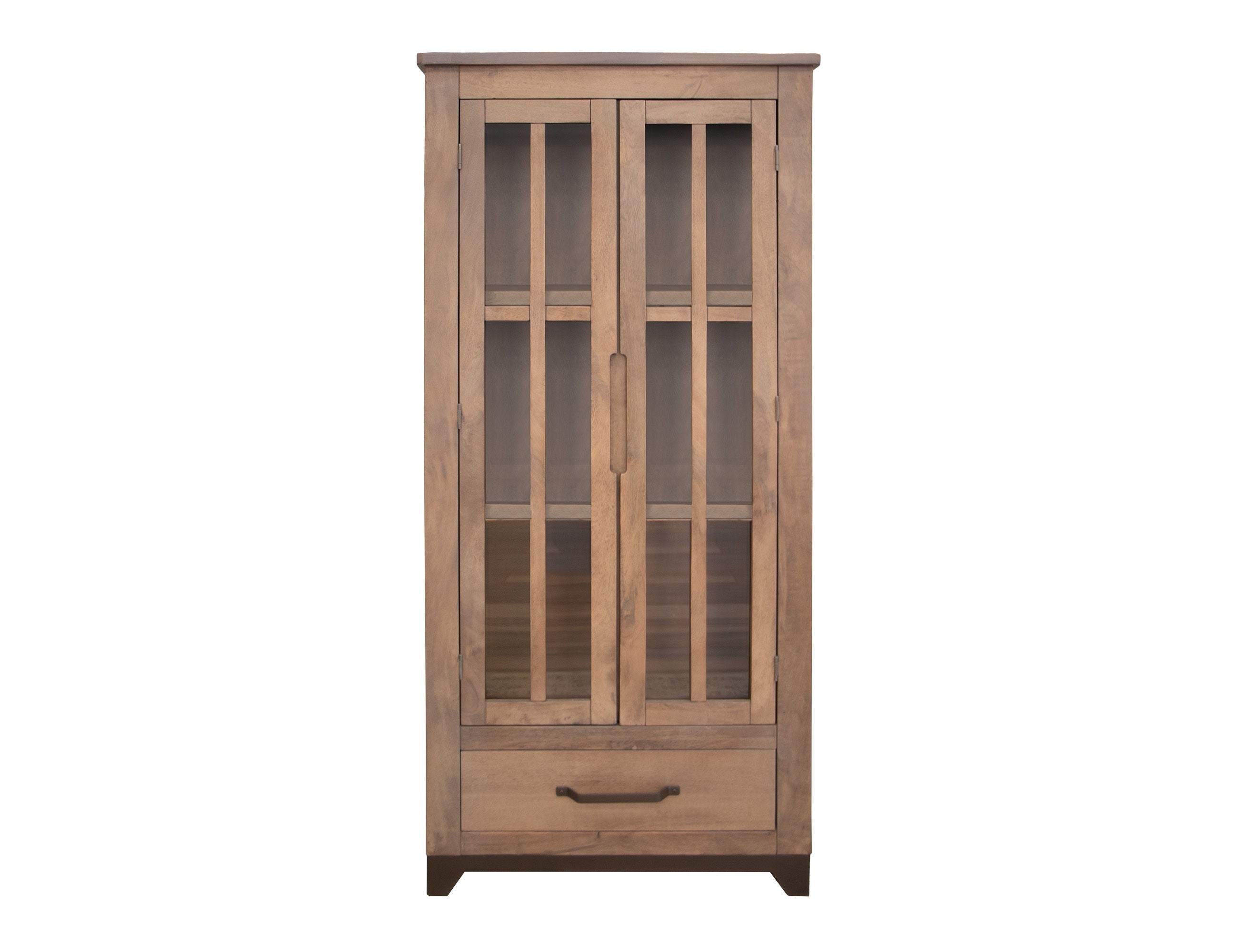 International Furniture Direct Natural Parota - Cabinet - Brown Cappuccino | Meri Furniture