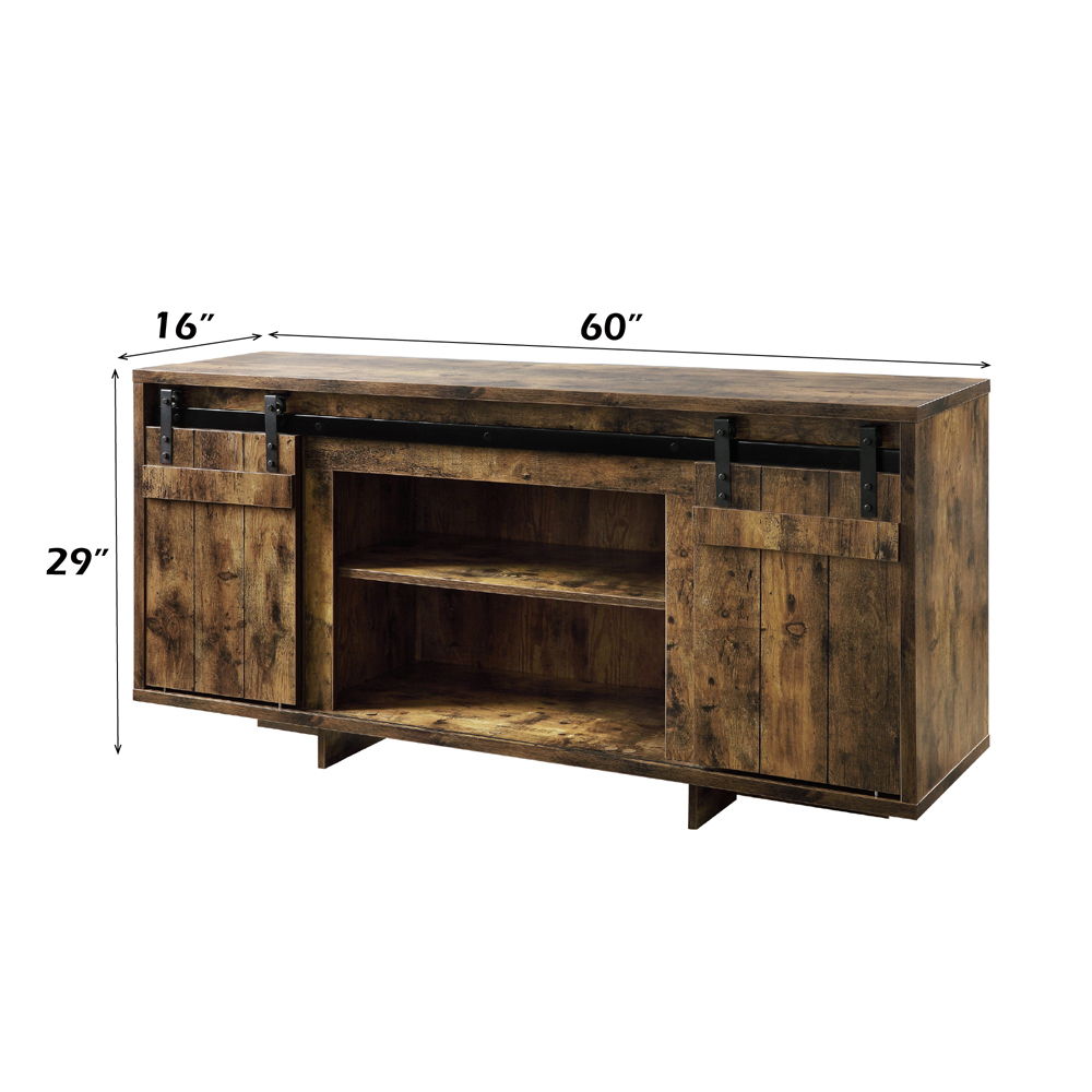 Bellarosa - TV Stand Same Lv01441) - Rustic Oak
