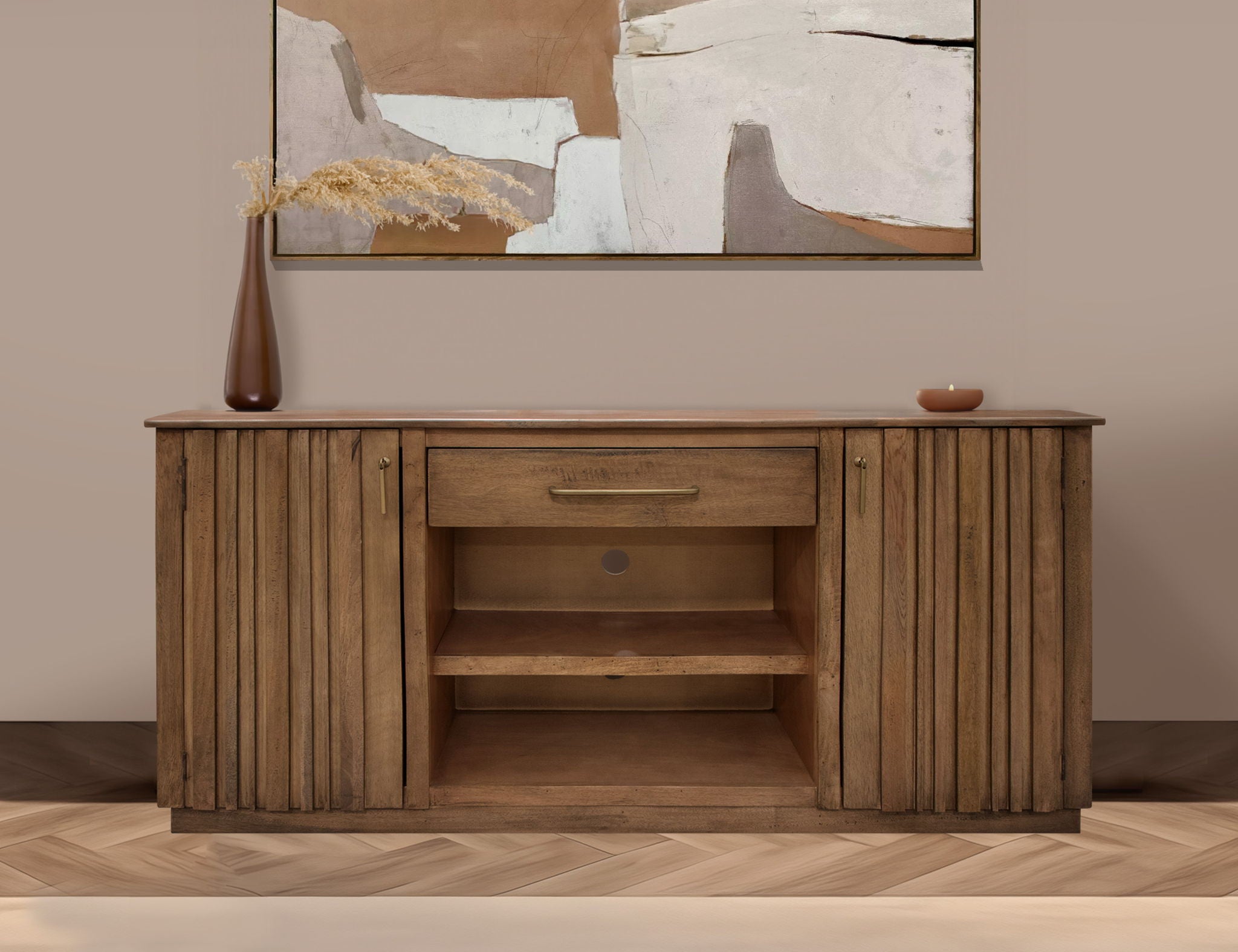 Mezquite - TV Stand - Mezquite Brown