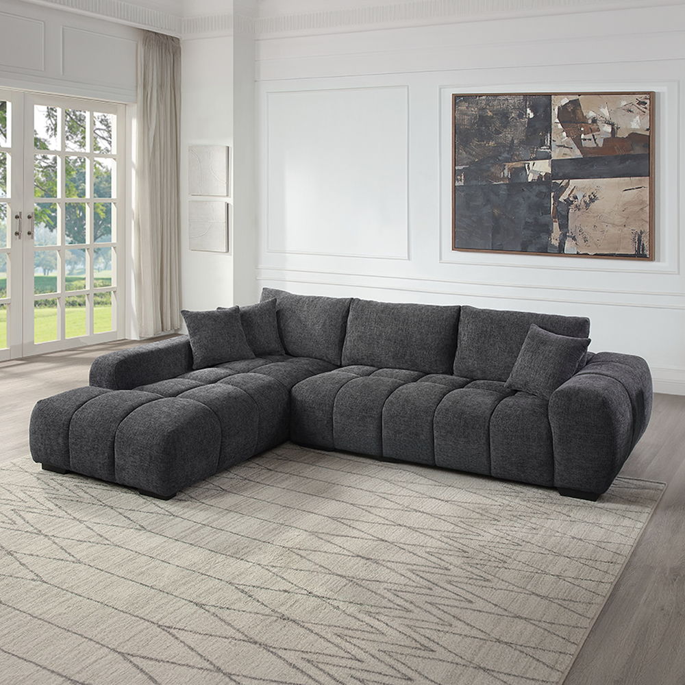 ACME Chosen - Sectional Sofa With 3 Pillows | Meri Furniture