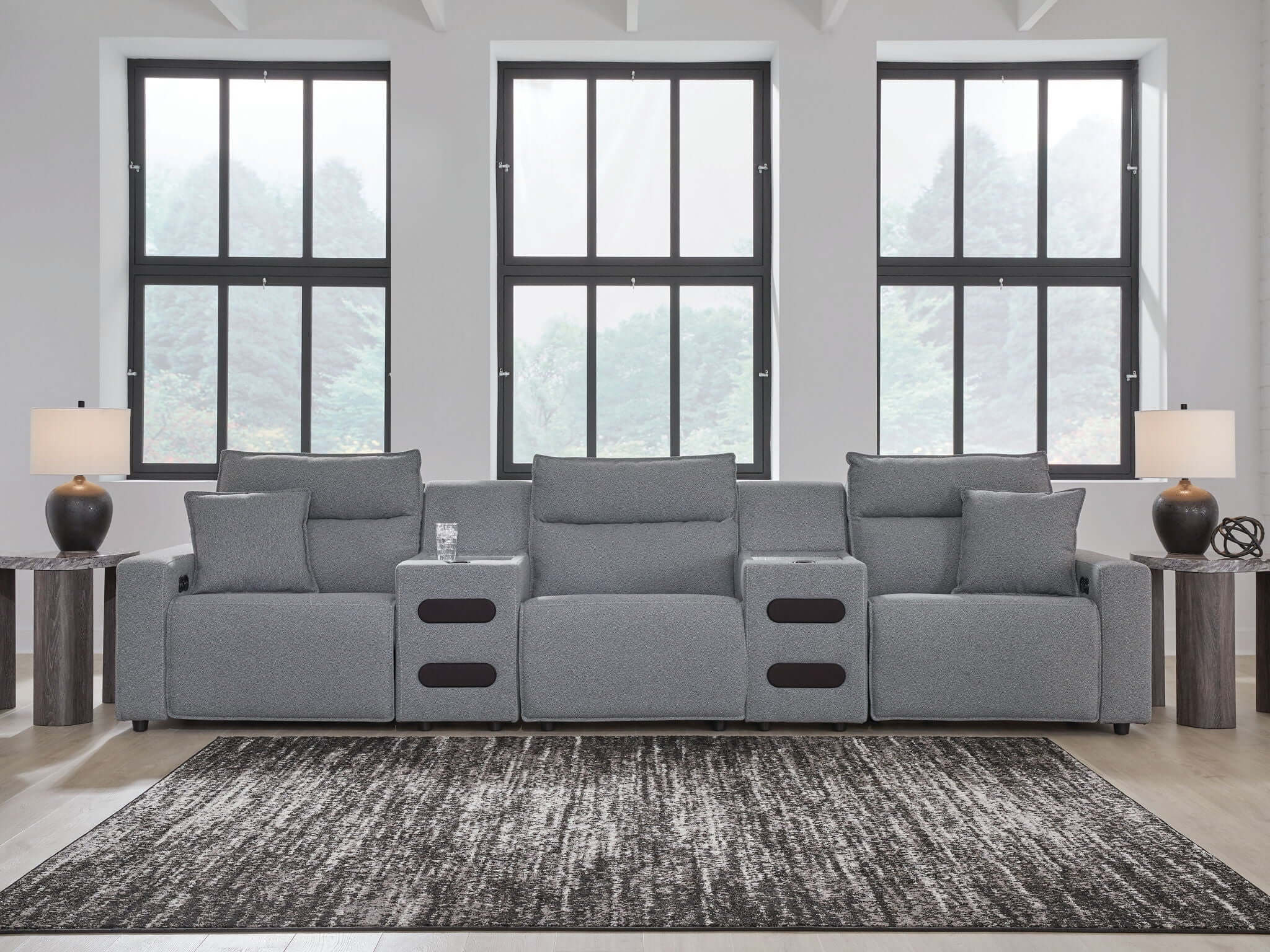 ModMax II - Salt And Pepper - Reclining Sectional