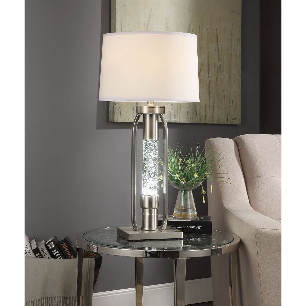 ACME Sinkler - Table Lamp - Sandy Nickel | Meri Furniture