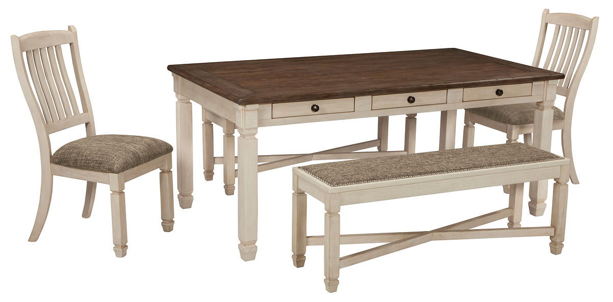Signature Design by Ashley® Bolanburg - Rectangular Dining Table Set | Meri Furniture