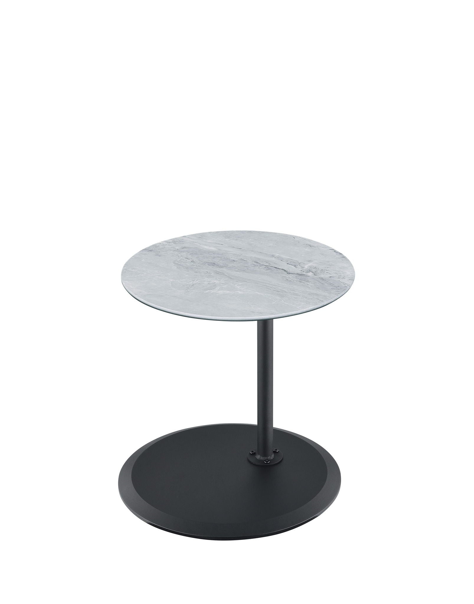 Orbit - 15.5" End Table With Height Adjustable Marble Textured Top