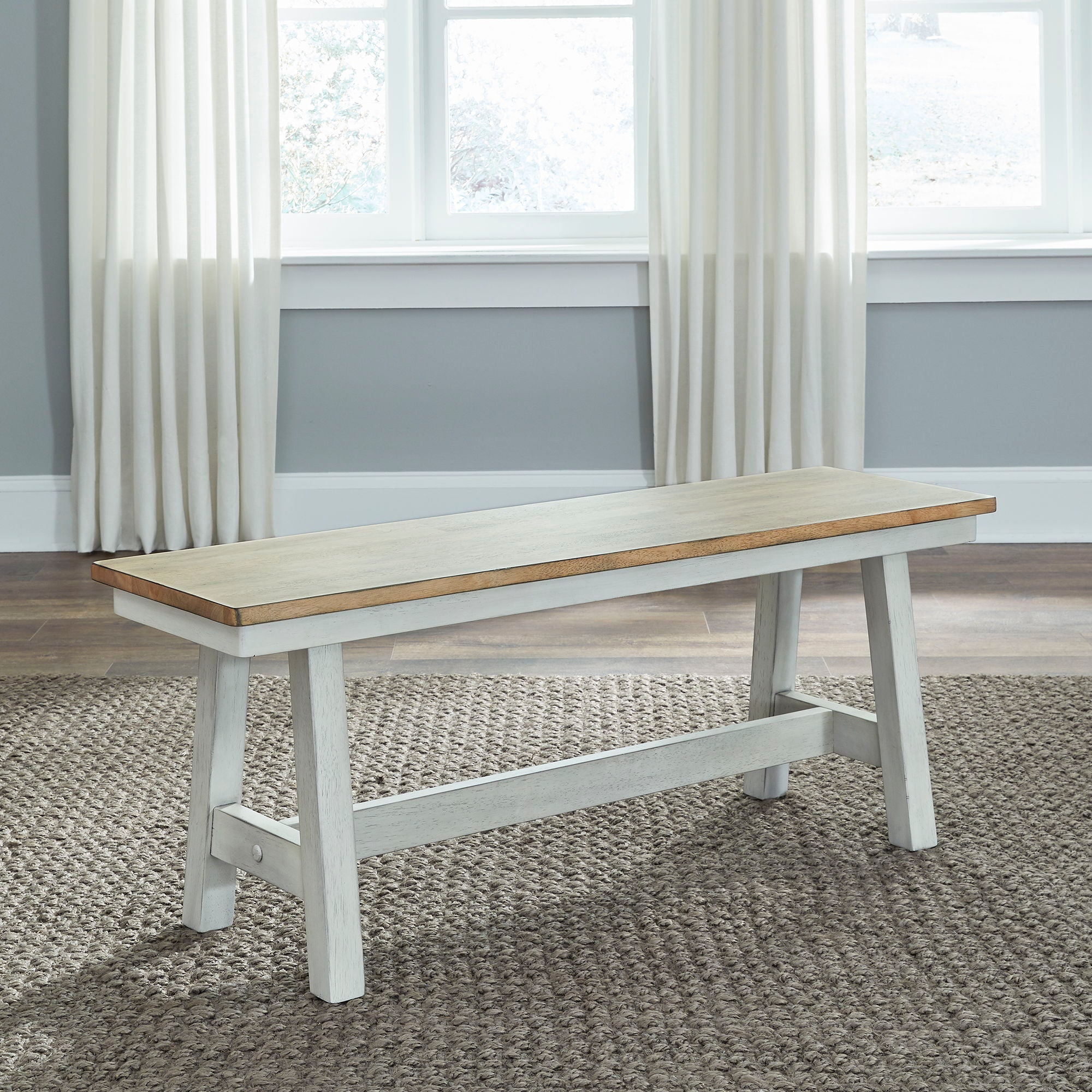 Liberty Furniture Lindsey Farm - Backless Bench | Meri Furniture