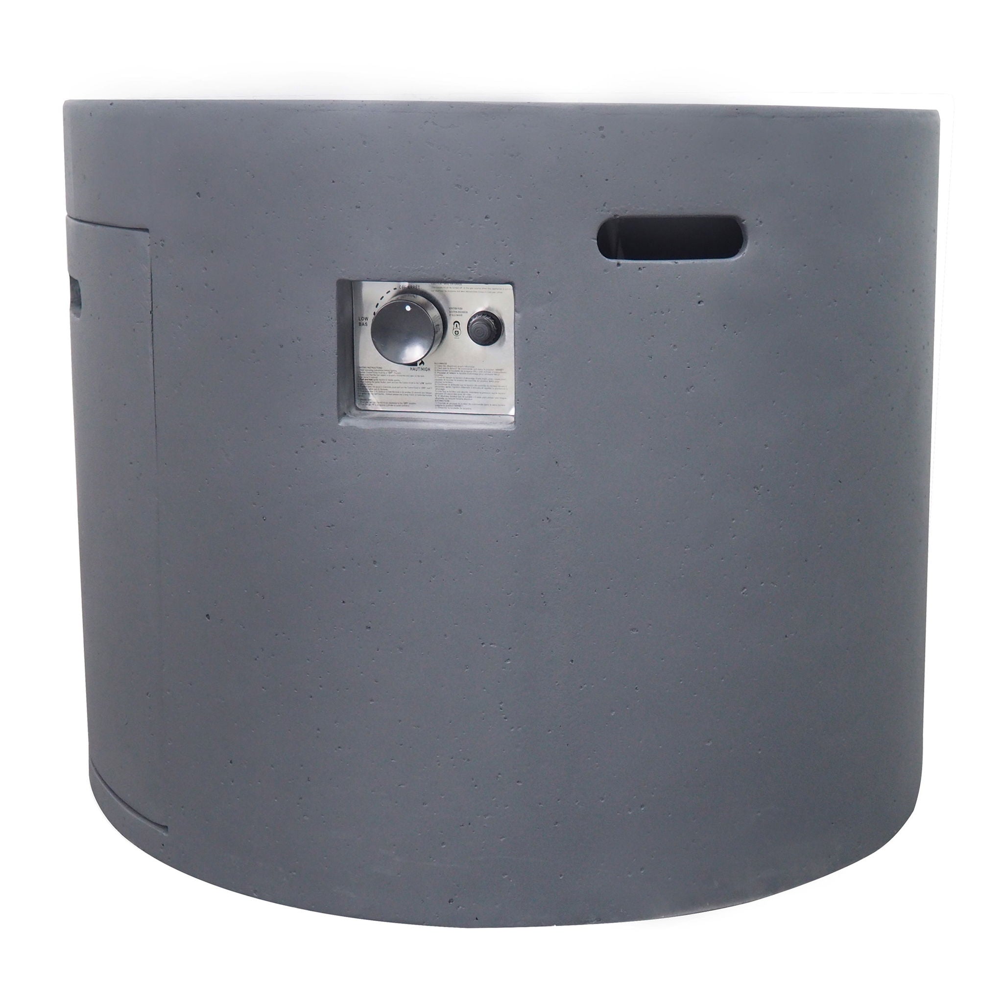 Round Iron Fire Pit With 40,000 Btu