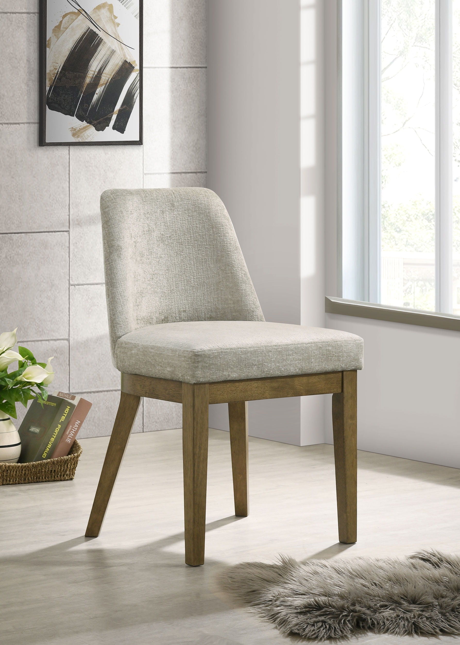 Coaster Fine Furniture Castlewood - Upholstered Dining Chair (Set of 2) - Brown Oak | Meri Furniture