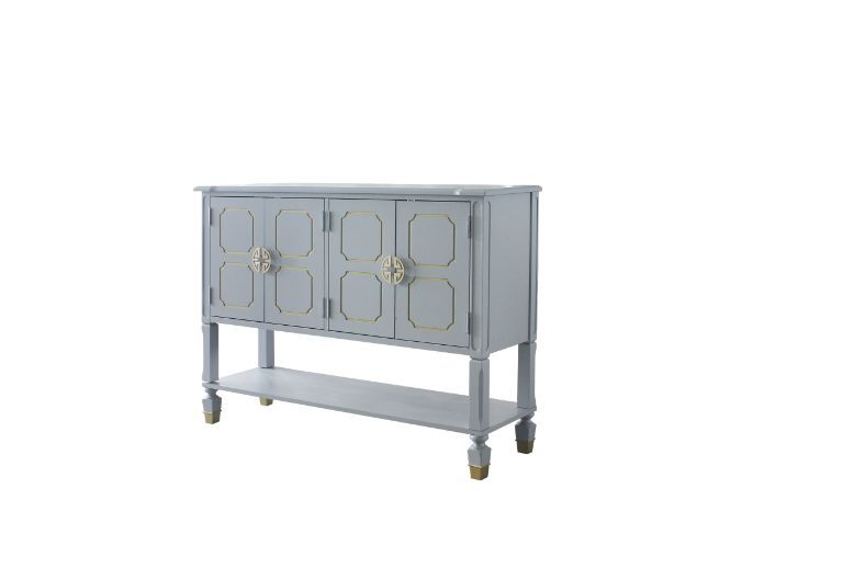 ACME House - Marchese Server - Pearl Gray Finish | Meri Furniture