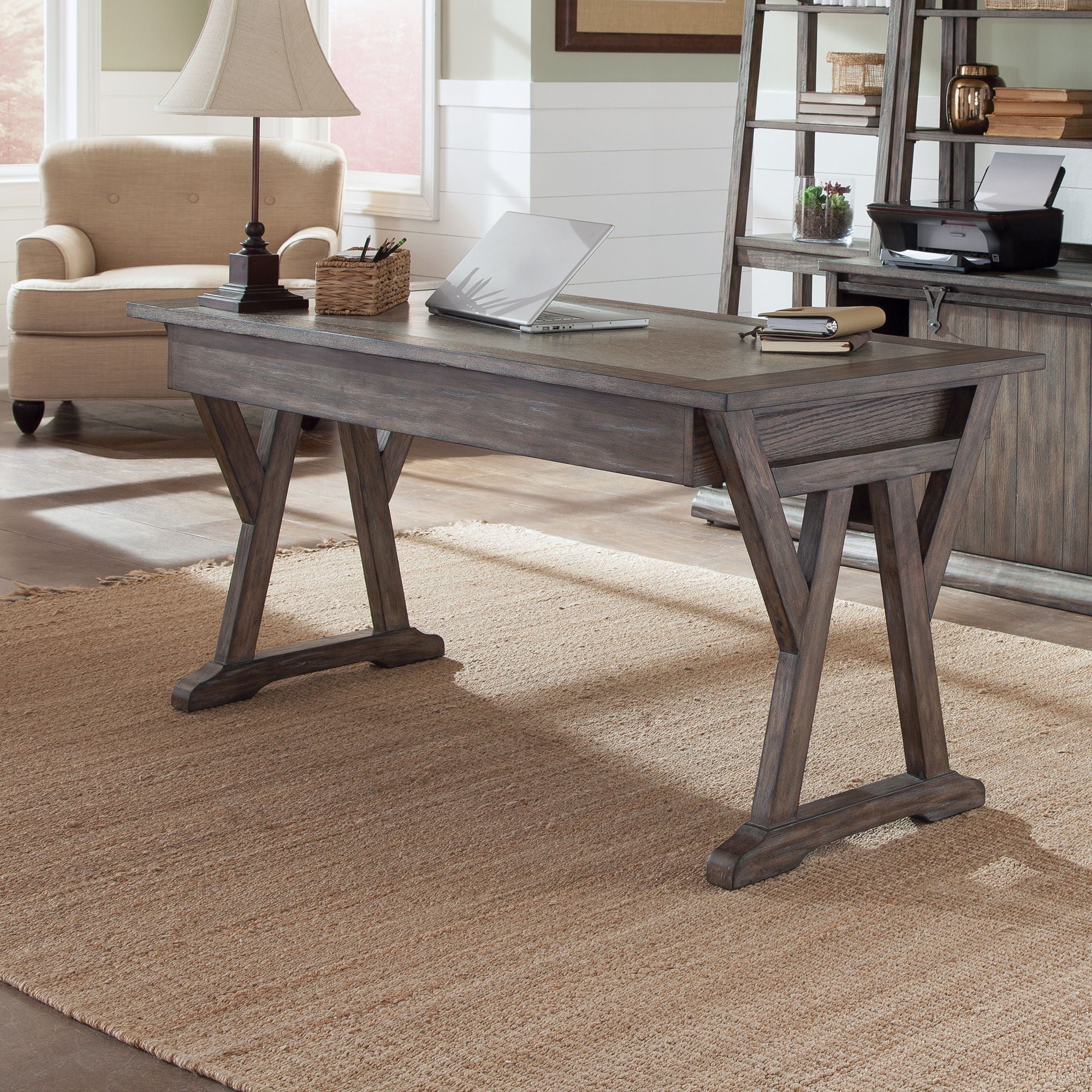 Liberty Furniture Stone Brook - Laptop Desk - Dark Brown | Meri Furniture